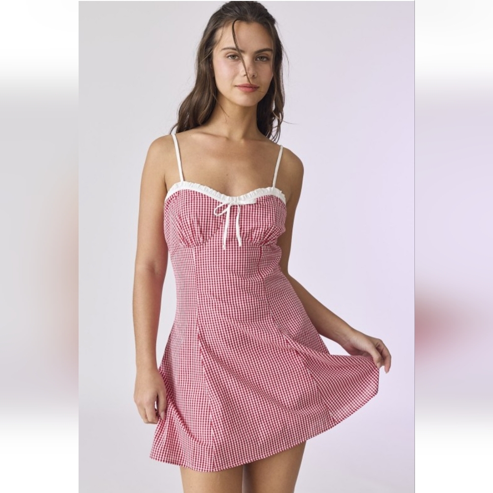 ❤️ Chloe Gingham Mini Dress
